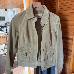Vintage 100% genuine leather Cherokee Olive Green Jacket